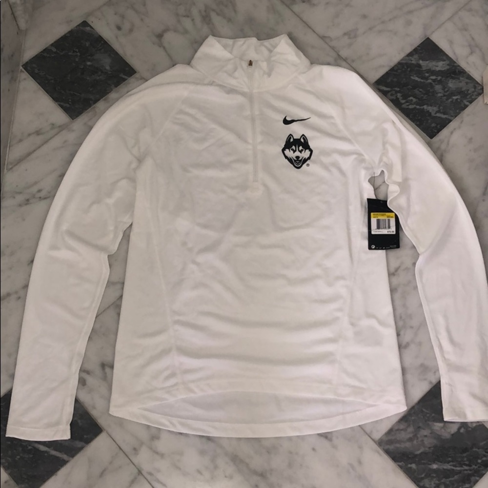 Dri-fit quarter zip uconn huskies: size small